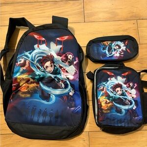 Demon Slayer Backpack Set